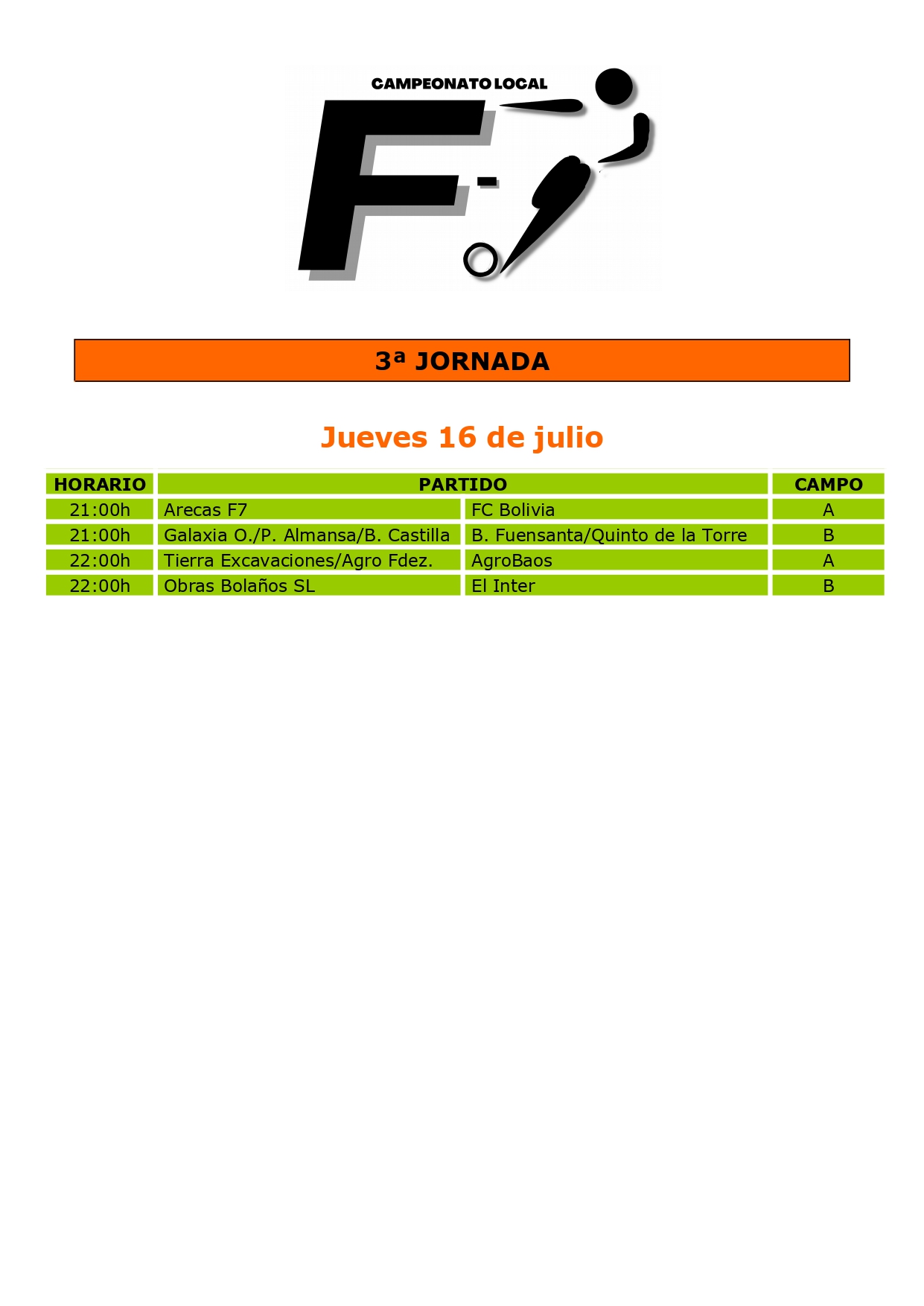 3ª JORNADA