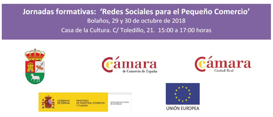  jornadas gratuitas de redes sociales para el pequeño comercio  bolaños