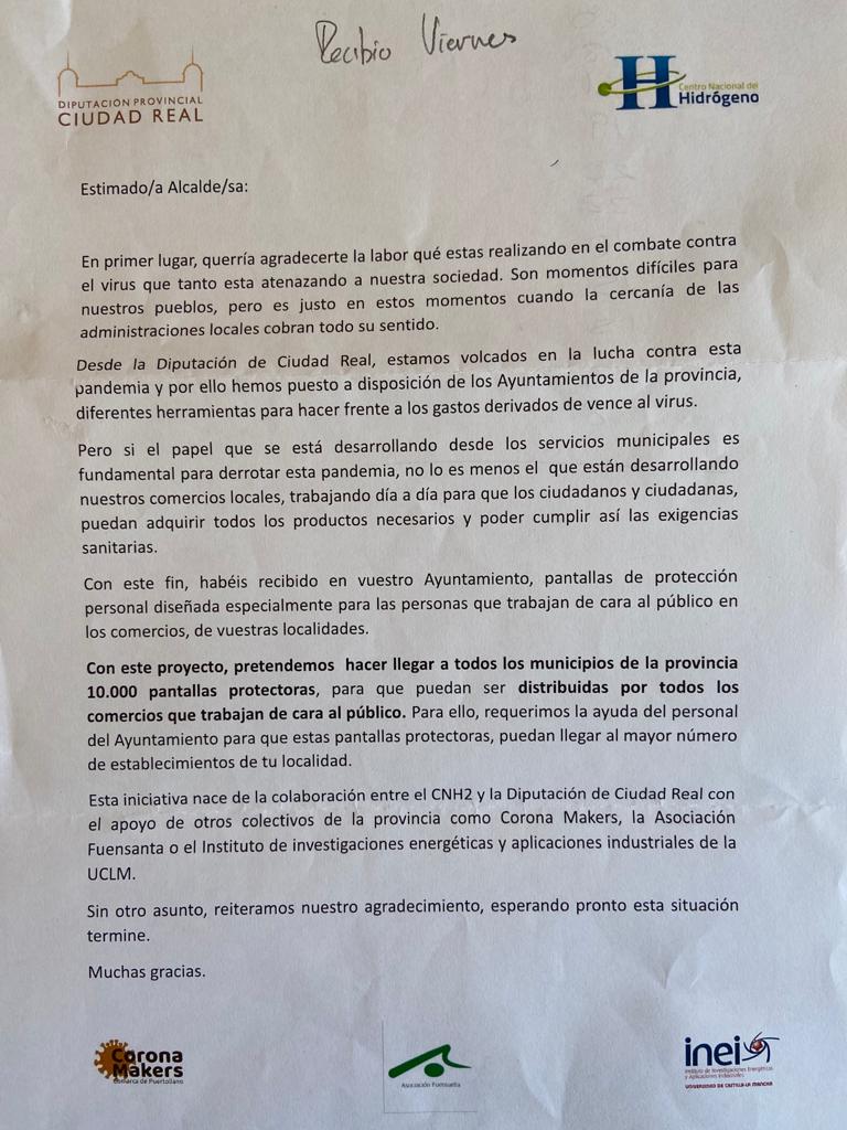 carta diputación