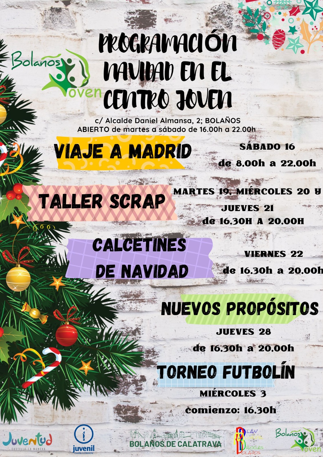 programación navidad centro joven