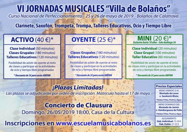 precios jornadas musicales