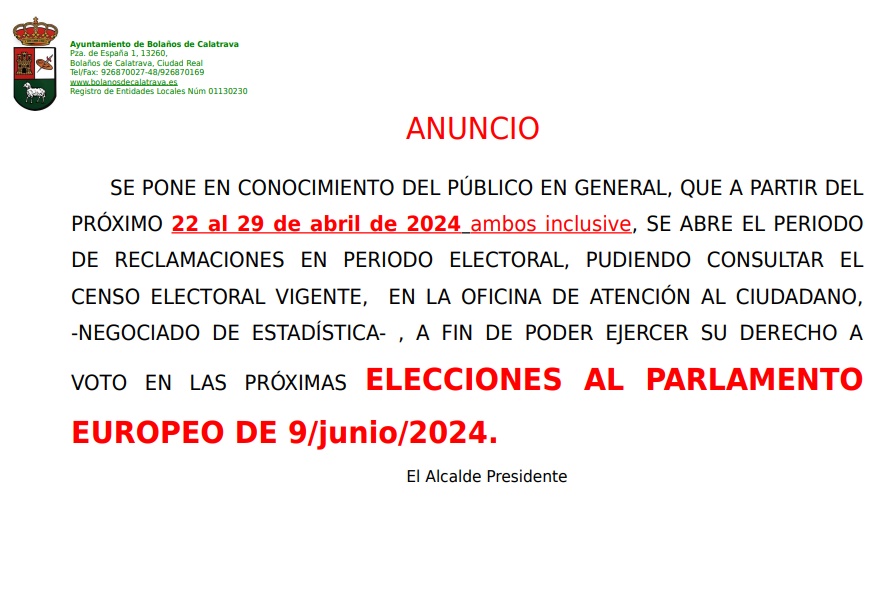 elecciones europeas