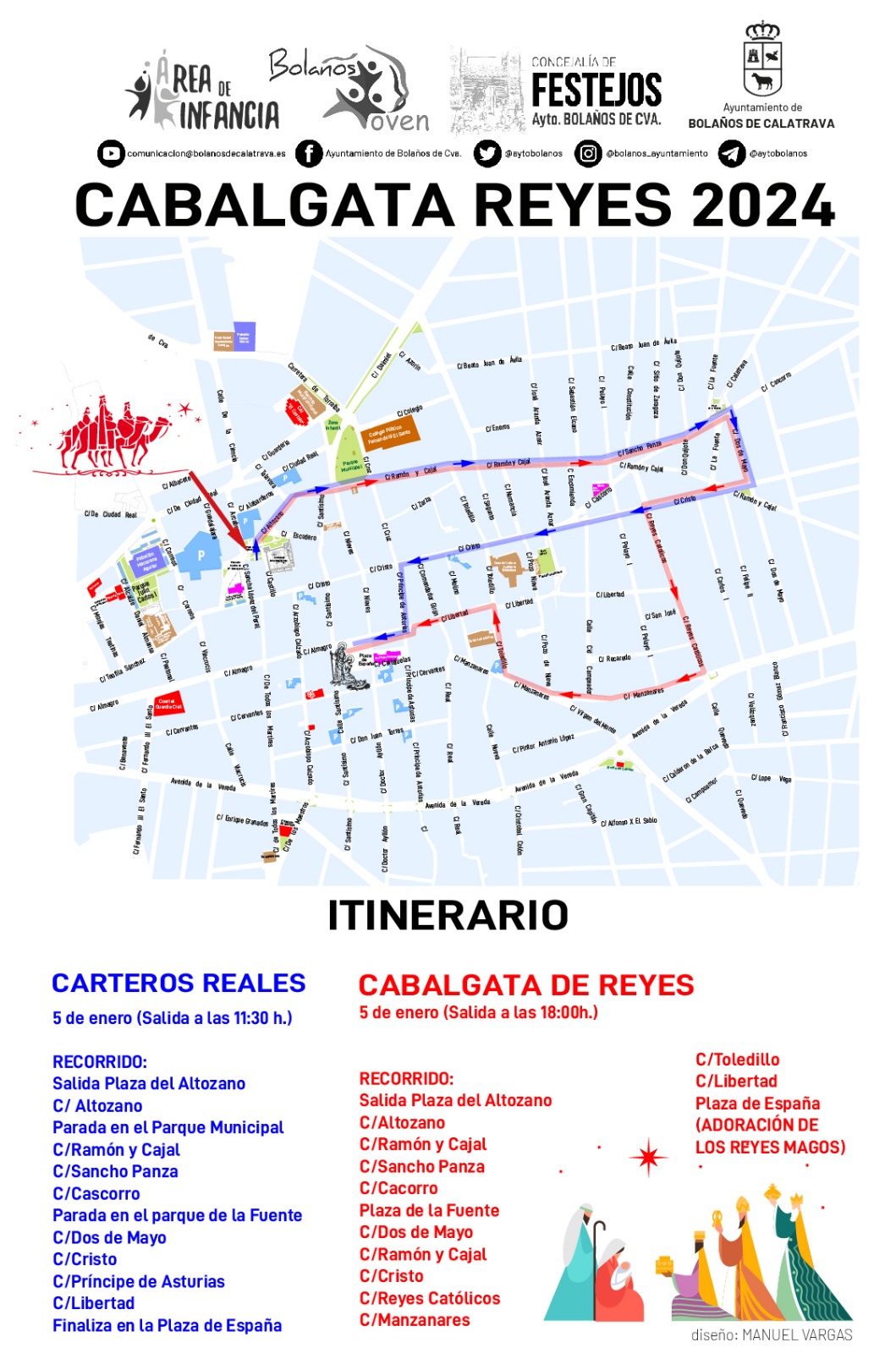 itinerario cabalgata 2024