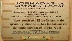 Cartel Jornada de Historia Local 16/05/2019